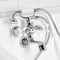 Kingston Brass Tub Wall Mount Clawfoot Tub Faucet with Hand Shower, Polished Chrome KS225PXC - alternate 3